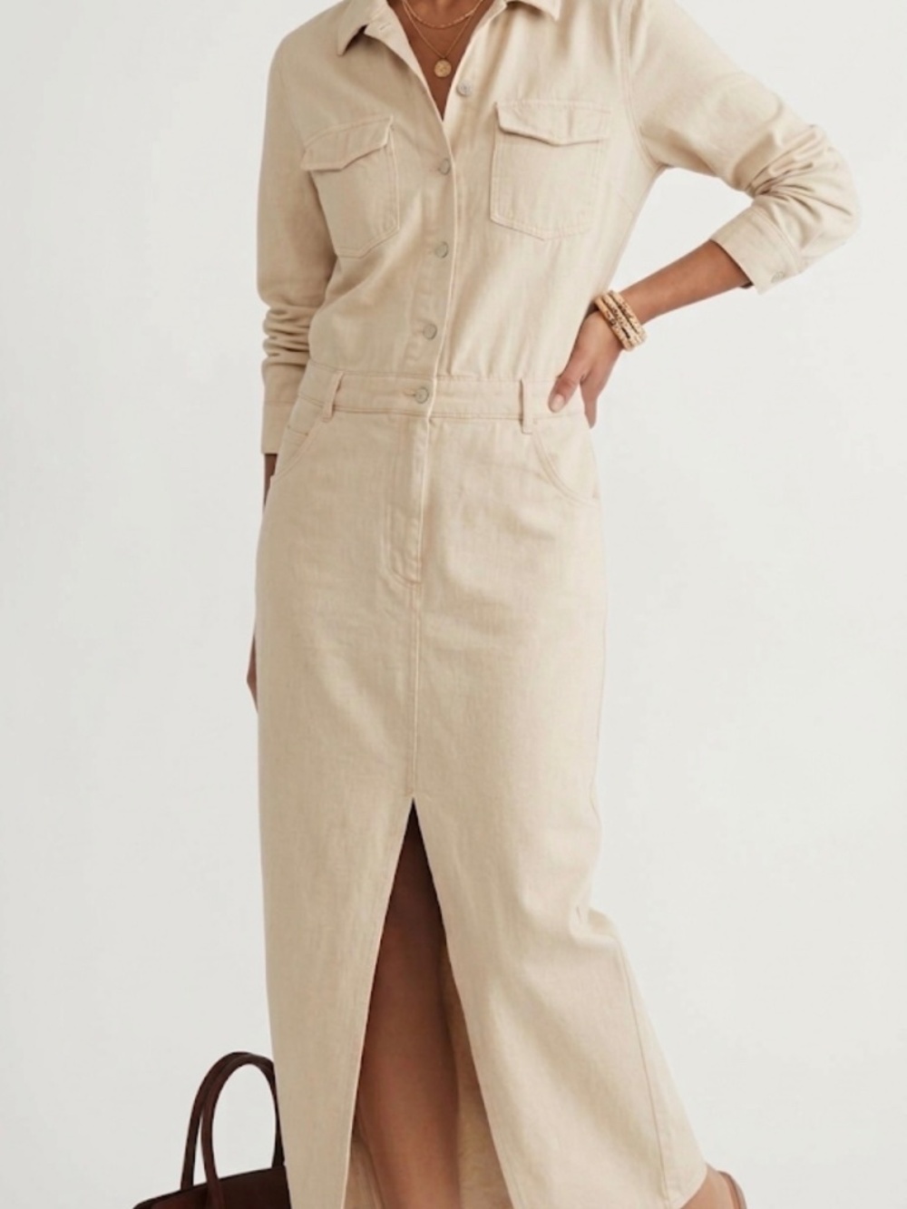YFB BENSON DENIM MIDI DRESS